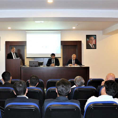 İpoteka və Kredit Zəmanət Fondunda sahibkarların korporativ istiqrazlar üzrə öhdəliklərinə təminat verilməsi mexanizminə həsr olunmuş  görüş keçirilib